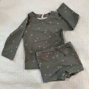 Quincey Mae Boys Rash Guard and Short Set size 12-18m